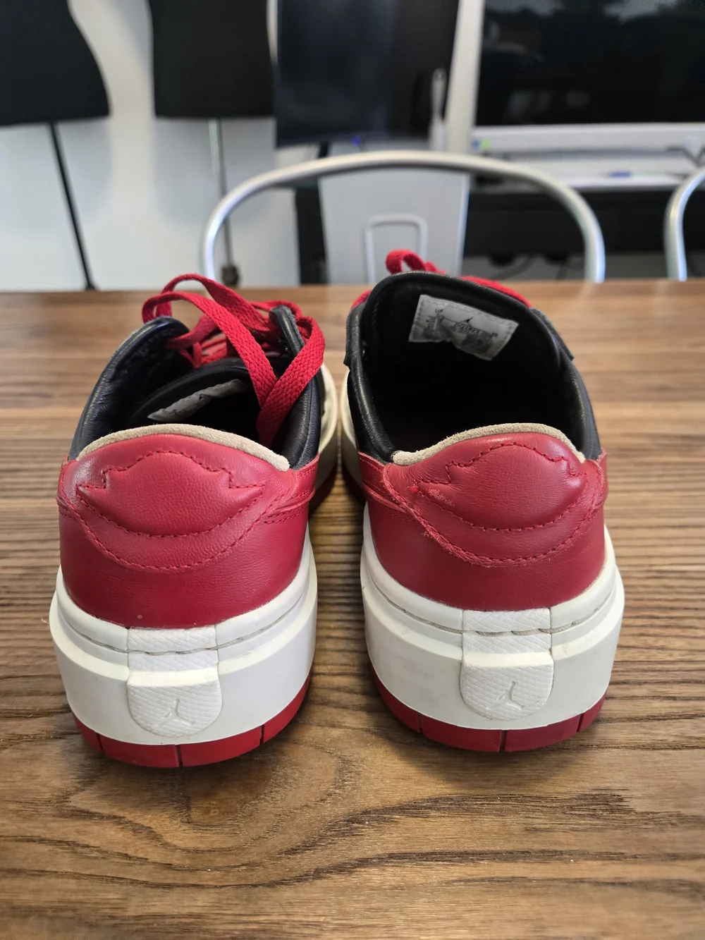 Nike Air Jordan 1 Elevate Low DQ1823-006 Black/Red Sail- Women’s Size US 7